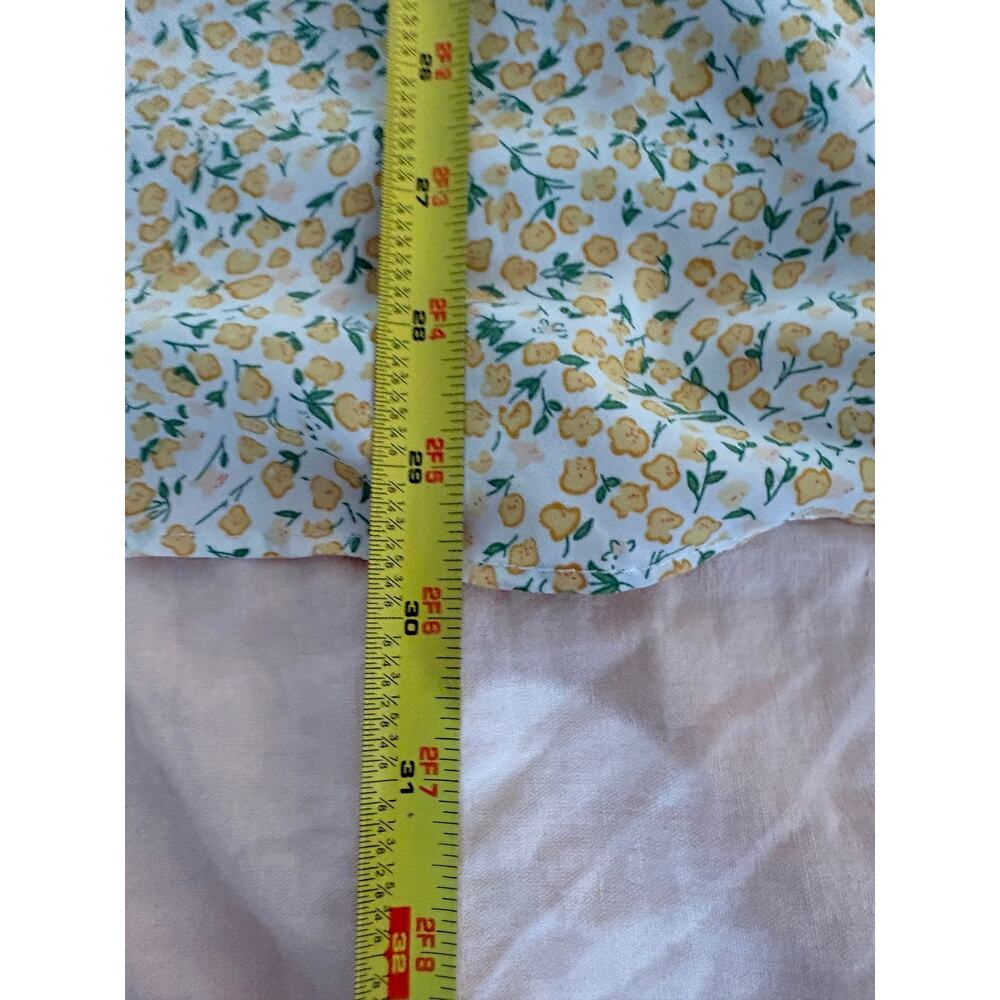Floral Midi Skirt in Light Yellow - Picture 4 of 5